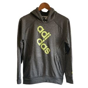 Adidas Ultimate Hoodie Pullover with Climarwarm Technology Gray Small Men’s